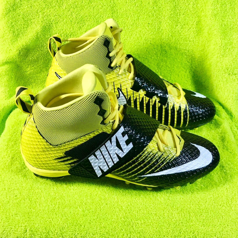NIKE Lunarbeast Pro Cleats YLLW/BLK/WHT Size 12